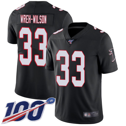 Atlanta Falcons Limited Black Men Blidi Wreh-Wilson Alternate Jersey NFL Football #33 100th Season Vapor Untouchable